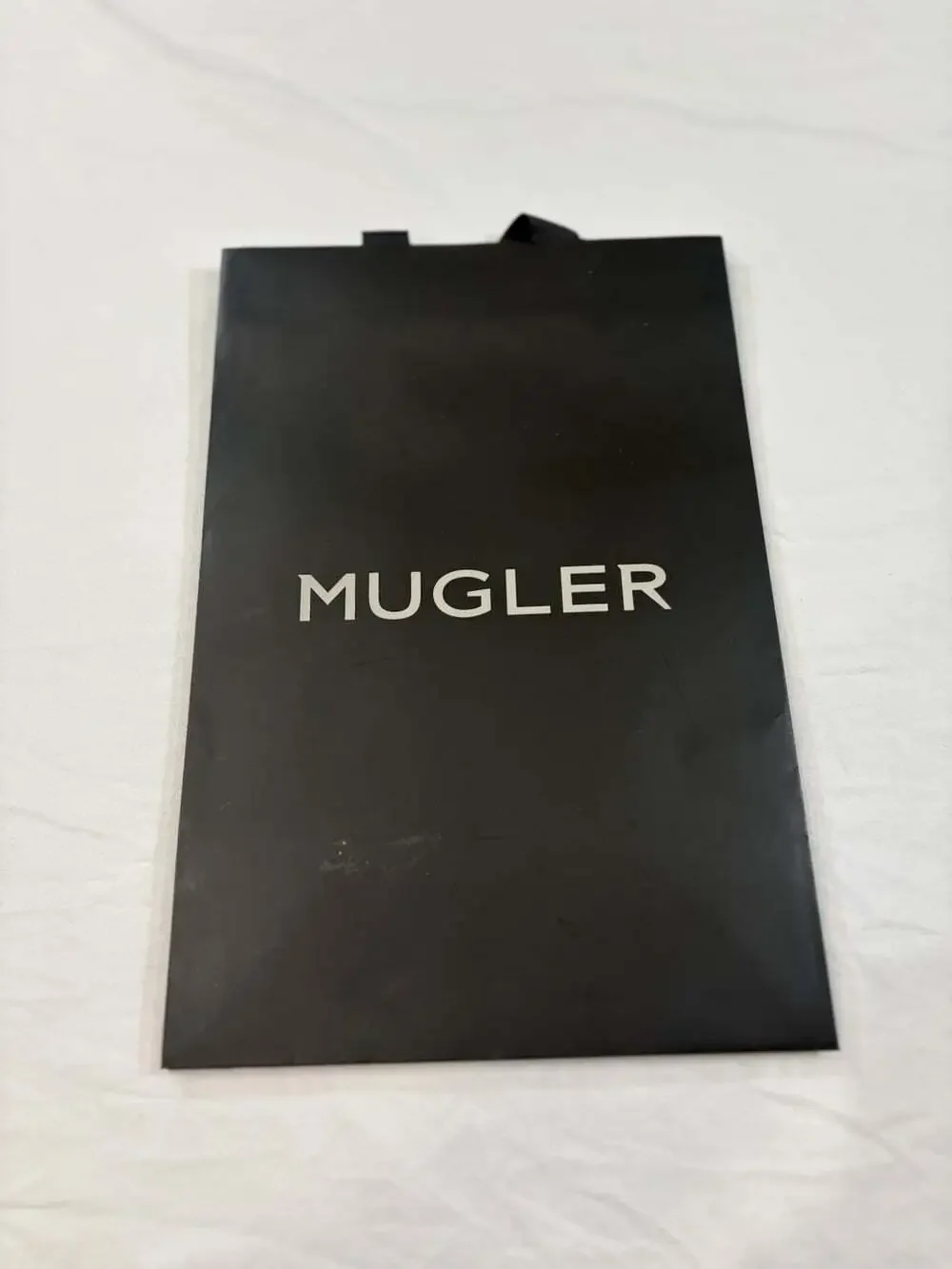 MUGLER Black Solid Paper Gift Bag Designer Theme All Occasions